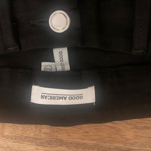 Good American good legs black denim jeans